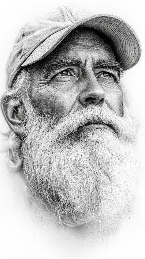 Realistic Face Drawing, Jesus Art Drawing, Old Man Portrait, Realism Tattoos, Ink Pen Art, Celebrity Portraits Drawing, Pencil Portrait Drawing, Pencil Drawings For Beginners, Art Charcoal