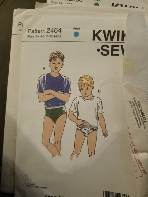 Kwik Sew Patterns, Kwik Sew, Size Pattern, Vintage Ads, Vintage Patterns, The Ordinary, Briefs, Sewing Pattern, Ebay Store