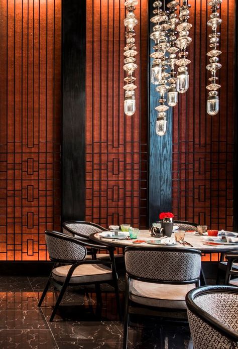 Chinese Restaurants Interiors Design, High End Chinese Restaurant, Chinese Hotel Design, Chinese Interior Restaurant, Interior Chinese Style, Chinese Restaurant Design Modern, New Chinese Style Interior, Chinese Interior Design Modern, Asian Restaurant Interior