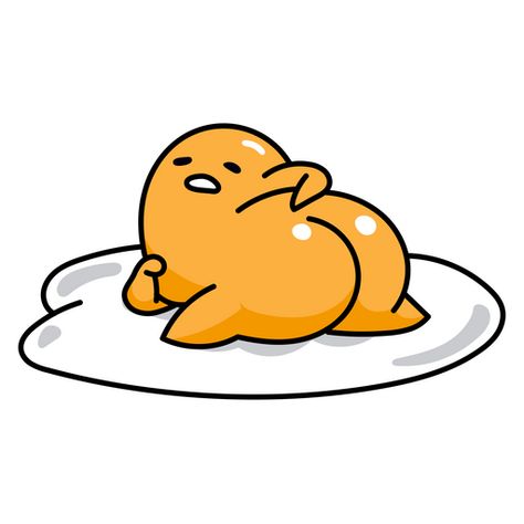 Lazy Egg Gudetama, Egg Gudetama, Lazy Egg, Egg Yolk, Egg, White