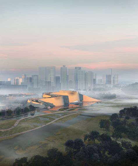 Gallery of 3XN, B+H and Zhubo Win Competition to Design the New Shenzhen Natural History Museum - 4 Kinetic Architecture, Natural Science Museum, Steven Holl, Nature Museum, Design Management, Changzhou, Science Museum, New Museum, Natural History Museum