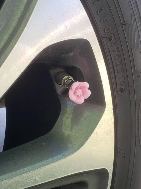 Pastel Sakura Cherry Blossom Flower Valve Stem Caps, Kawaii JDM Car Accessories, Kawaii Car Accessories, Kawaii Cherry Blossom Accessories #SmartCarAccessories Kawaii Cherry Blossom, Kawaii Cherry, Kawaii Car, Accessories Kawaii, Girly Car Accessories, Cherry Blossom Flower, Car Deco, Cool Car Accessories, Girly Car