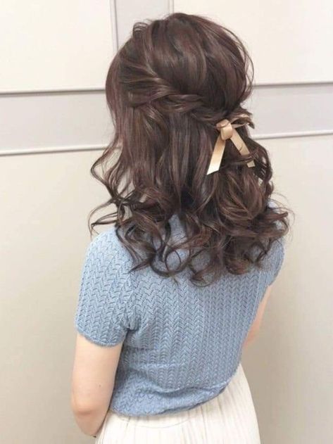 Quince Hairstyles, Front Hair Styles, Peinados Fáciles Para Cabello Corto, Short Wedding Hair, Hair Up Styles, Penteado Cabelo Curto, Hair Stylist Life, Medium Hair Cuts, Aesthetic Hair