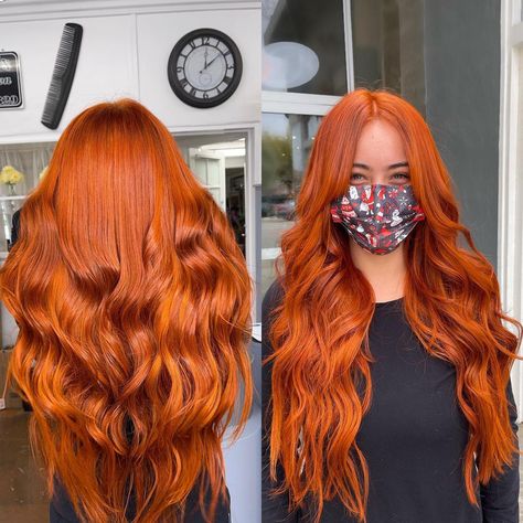 Isaiah Moya on Instagram: “Transformation from yesterday!! 😍😍 - did a global bleach and then added this copper tone! We also added 22” Bellami extensions to complete…” Copper Extensions Hair, Bellami Extensions, Hair Extensions Before And After, Red Hair Inspo, Copper Hair, Dream Hair, Black Girls Hairstyles, Fall Looks, Vermont