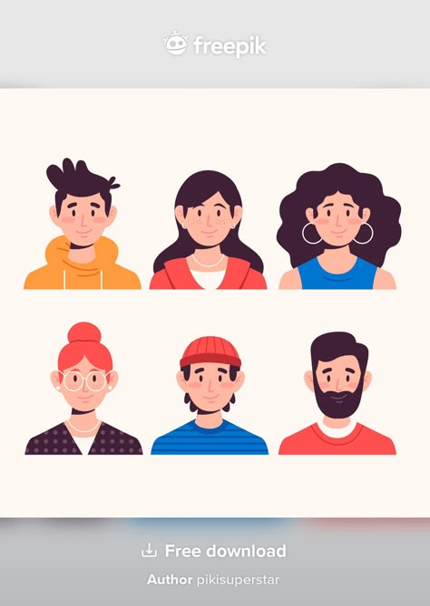 Flat Female Character Design, Illustrator Flat Design, Flat Vector Art, Character Design Illustration Vector, Flat Design Illustration Characters, Flat Design Illustration People, 2d Character Illustration, Free Character Design, Illustrator People