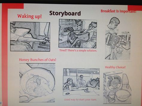 Great student example of storyboard for cereal #visualization Storyboard Examples Student, Storyboard Examples, Story Board, Healthy Choices, Cereal, Personalized Items, Quick Saves