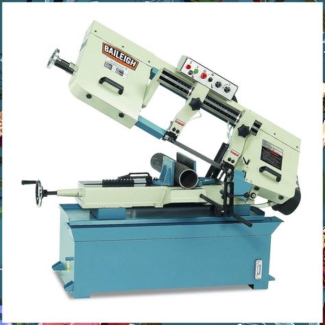 Baileigh BS-300M Metal Cutting Horizontal Bandsaw Horizontal Band Saw, Woodworking Bandsaw, Cast Iron Beds, Band Saws, Access Panel, Johnny Bravo, Band Saw, Tool Cabinet, Metal Working Tools