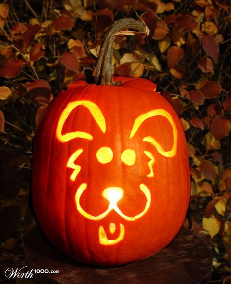 Image result for wooden hand carved jack o'lantern Dog Pumpkin Carving, Pumpkin Carving Games, Pumpkin Carved, Pumpkin Carving Stencils Free, Dog Stencil, Cute Pumpkin Carving, Pumkin Carving, Halloween Pumpkin Carving Stencils, Easy Pumpkin Carving