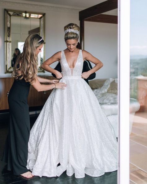 Bling Prom Dress, Shiny Prom Dress, Bling Prom Dresses, Wedding Glamour, Dressy Dress, Pnina Tornai, Kleinfeld Bridal, Bridal Inspo, Glamorous Wedding