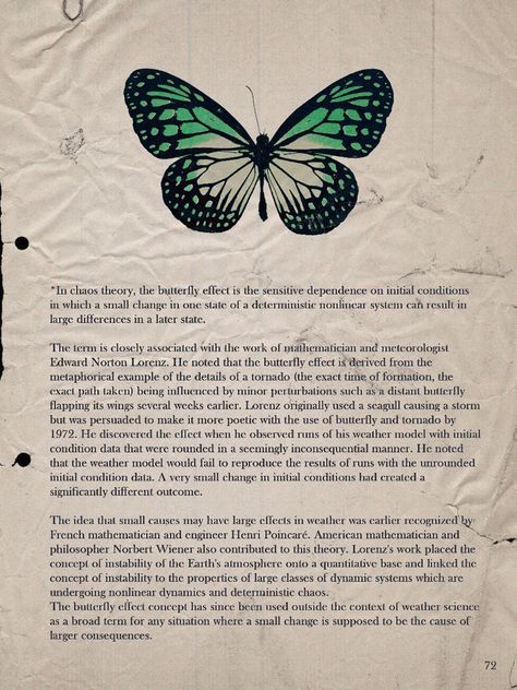 Butterfly Effect Poster, Butterfly Effect Theory, Butterfly Theory, Chaos Theory, Butterfly Effect, Aesthetic Wallpapers, Graphic Design