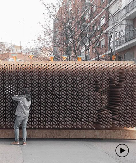 Interactive Architecture, Interactive Walls, Sensory Art, Public Sculpture, Interactive Installation, Urban Furniture, Guerilla Marketing, Art Archive, Facade Design