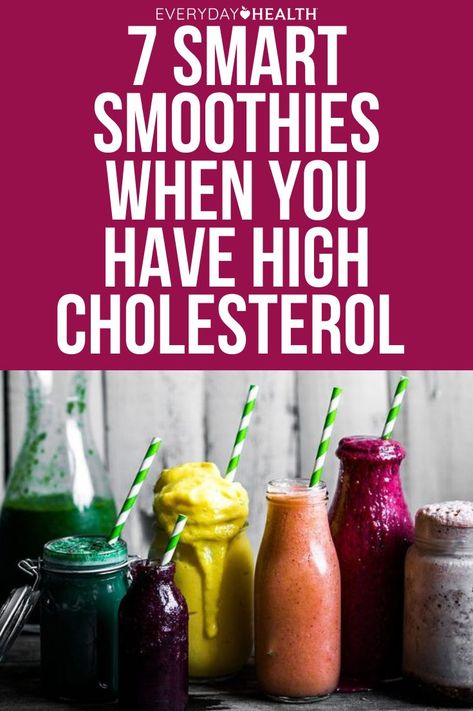 Sip your way to a stronger heart with fruit smoothie recipes from leading nutritionists. Juice To Lower Cholesterol, Heart Healthy Smoothies Recipes, Low Cholesterol Food List, Low Cholesterol Snacks, Heart Healthy Smoothies, Health Juice, Foods To Reduce Cholesterol, Cholesterol Free Recipes, To Lower Cholesterol