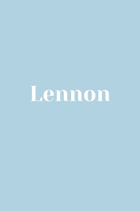 Lennon - Baby Name - Names That Start With L L Names, Baby Name, Baby Names