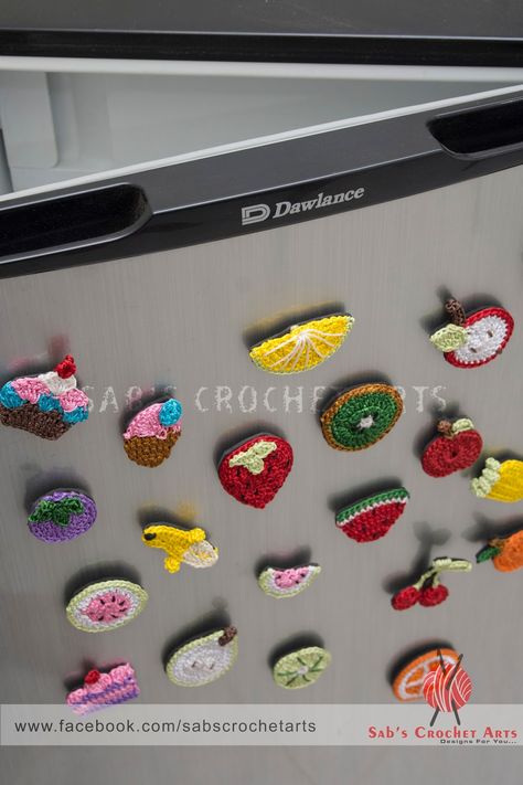 Sabs Crochet Arts   Refrigerator Magnets     Like And Share   Connect with other Social Networks:  Like our Facebook Page  https://www.face... Crochet Refrigerator Magnets Patterns, Crochet Fridge Magnets, Crochet Refrigerator, Crochet Magnets, Crochet Design Pattern, 2024 Christmas, Crochet Design, Refrigerator Magnet, Like And Share