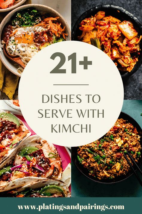 Kimchi Ideas Dinners, Food With Kimchi Recipe, Recipes With Kimchi Dishes, Things To Do With Kimchi, Kimchi Dinner Recipe, Recipes With Kimchi In It, Recipes That Use Kimchi, How To Use Kimchi, Meal With Kimchi