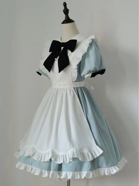 Bimbocore Outfits, Alice In Wonderland Outfit, Wonderland Clothes, Costume Aesthetic, Alice Cosplay, Alice Costume, Alice In Wonderland Dress, Alice Dress, Black Sash