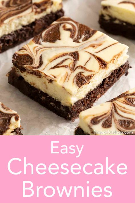 Cheese Cupcake Recipes, Brownies Cheesecake Recipe, Cheesecake Brownie Recipes, Brownie Topping Ideas, Cheesecake Flavors Ideas, Brownie With Cream Cheese, Brownie Flavors, Brownie Cheesecake Bars, Brownie Cheesecake Recipe