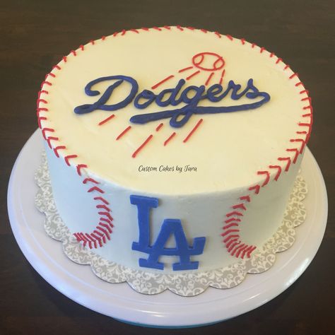 49ers Birthday Party, Dodgers Birthday Party, Dodgers Cake, Cake Ideas For Men, Baseball Birthday Cakes, Fiesta Cake, Baseball Cake, Birthday Baking, Sport Cakes