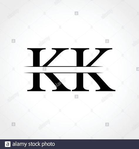 Kk Logo Design, Kk Logo, Love Couple Photo, Letter Logo Design, Letter Logo, Design Vector, Graphic Design Inspiration, Stock Vector, Vector Images