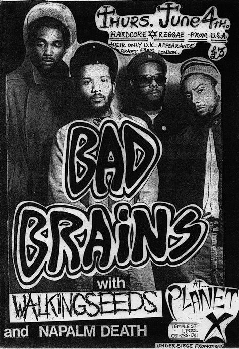 Bad Brains Wallpaper, Bad Brains Poster, Punk Visual Art, Punk Flyers, Bad Brains, Bad Brain, Punk Poster, Concert Flyer, Music Flyer