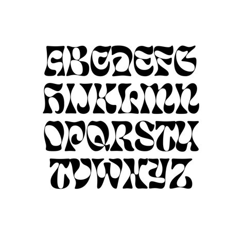 Eckmannschrift by Otto Eckmann Letras Cool, Alfabet Font, Inspiration Typographie, Different Font Styles, Design Alphabet, Typography Alphabet, Graffiti Font, Graphic Design Fonts, Typeface Design