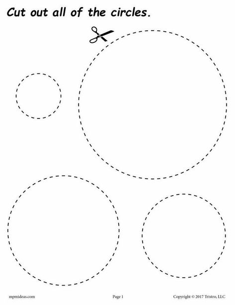 Circles Curriculum, Shape Coloring Pages, Printable Circles, Homeschool Preschool Activities, Printable Shapes, Tracing Worksheets Preschool, Kids Worksheets Preschool, Shapes Preschool, Preschool Fine Motor