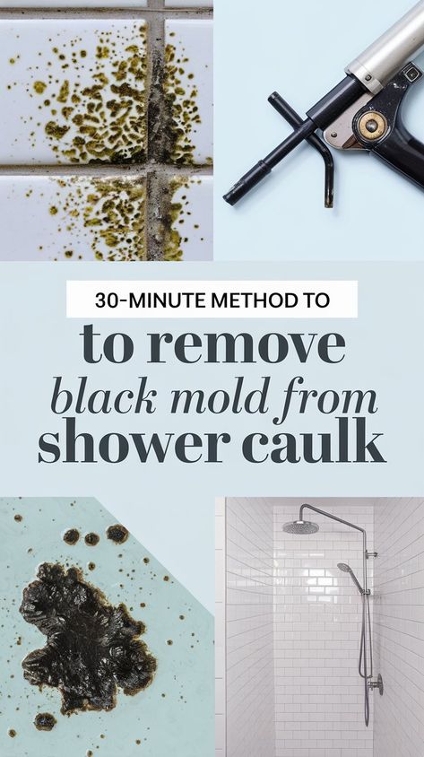 Mold Remover Bathroom Caulk, Shower Grout Cleaner Diy Remove Mold, How To Clean Black Mold, How To Clean Mold, Shower Grout Cleaner, Black Mold In Shower, Grout Cleaning Diy, Remove Mold From Shower, Black Mold Removal