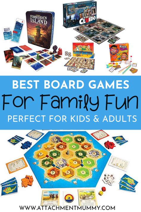 The Best Board Games for Families Board Games For Family, Unit Study Ideas, Summer Camp At Home, Mystery Board Games, Camp At Home, Games For Families, Best Family Board Games, Best Board Games, Couples Stuff