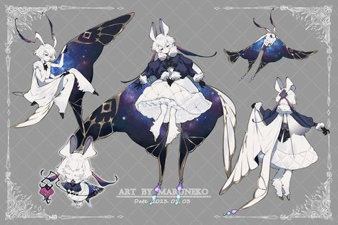 Stingray Outfit, Stingray Character Design, Sea Angel Character Design, Character Design Wings, Butterfly Character Design, Butterfly Oc, Character Design Ideas, 캐릭터 드로잉, Concept Art Character