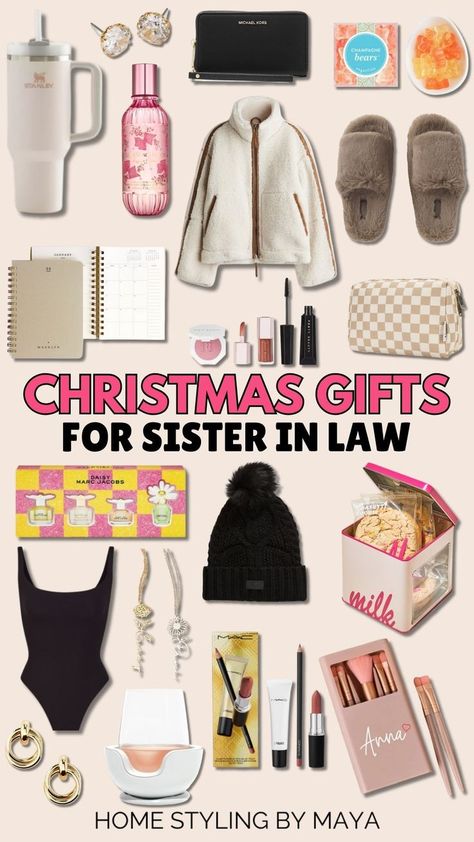 Christmas gifts for sister in law ideas Christmas Gifts For Boyfriends Mom, Gifts For Best Friends Christmas, Best Gifts For Sister, 20s Christmas, Gifts For Sister Christmas, Christmas Gifts For Best Friends, Sister Christmas Gifts, Gifts For Boyfriends Mom, Gifts For College Girls