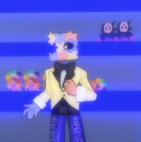 Critterspace Fanart, Dream Core Characters, Critterspace Character, Weird Core Roblox Avatars, Roblox Weirdcore, Dreamcore Character Design, Weird Indie Core Game, Object Heads, Kidcore Aesthetic