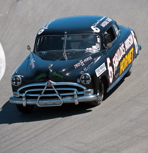 برق بنزين, Hudson Car, Hudson Hornet, Cars Aesthetic, Nascar Cars, Tv Cars, Old Race Cars, Vintage Vehicles, Car Driving