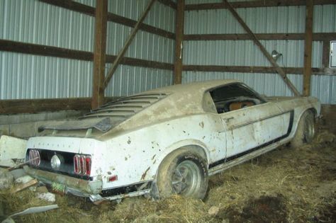 50 Coolest Barn Finds | Classic & Rare Muscle Cars Found Barn Finds Classic Cars, Junkyard Cars, Barn Find Cars, 1969 Mustang, Car Barn, Mustang Boss 302, Ford Mustang Boss, Rusty Cars, Vintage Muscle Cars