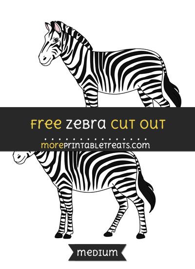 Free Zebra Cut Out - Medium Size Printable Zebra Template Free Printable, Zebra Template, Template Free Printable, Templates Printable Free, Board Ideas, Zebra Print, Bulletin Board, Cut Outs, Scrapbook Pages