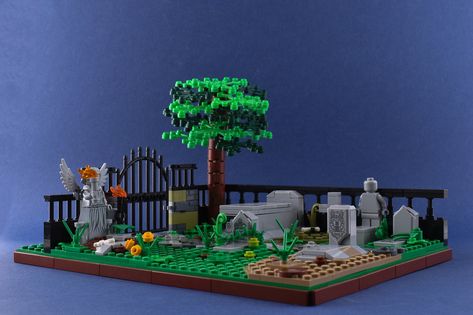 Graveyard | Graveyard that I built for a couple of my Spookt… | Flickr Lego Halloween, Posts On Instagram, Lego Mocs, Graveyard, A Couple, Lego, Halloween, Building, On Instagram