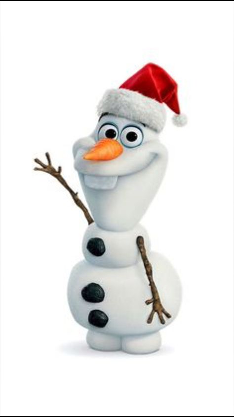 Olaf Christmas wallpaper Olaf Christmas, Frozen Images, Olaf Snowman, Disney Olaf, Frozen Wallpaper, Frozen Movie, Santa Claus Hat, Frozen Disney, Wallpapers Iphone