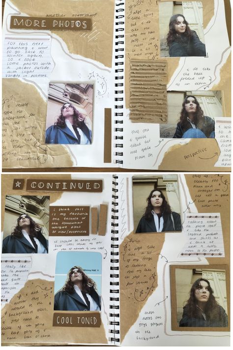 Scrapbook 1st Page Ideas, Art Gcse Photoshoot, Portrait Title Page Gcse, Photography Journal Ideas, Portraits Title Page, Portrait Title Page, Primary Photos Gcse Art, Portrait Gcse Art Sketchbook, Art Gcse Photoshoot Page