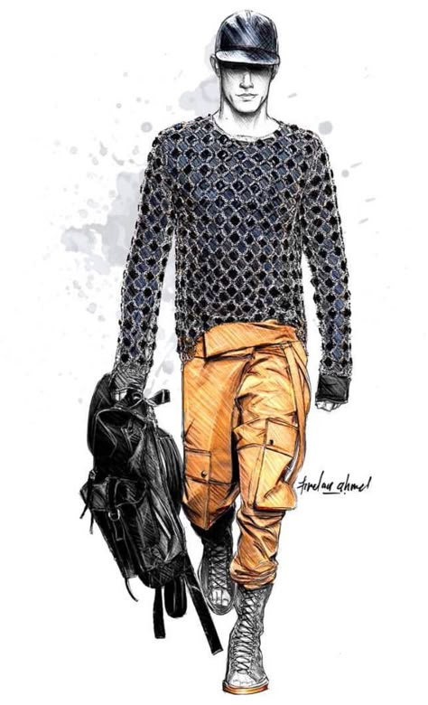 @firdausahmed88| Be Inspirational ❥|Mz. Manerz: Being well dressed is a beautiful form of confidence, happiness & politeness Men's Fashion Illustration, Fashion Sketches Men, Mens Fashion Illustration, Man Illustration, K Fashion, Fashion Sketchbook, Fashion Sketch, Fashion Illustration Dresses, Fashion Illustration Sketches