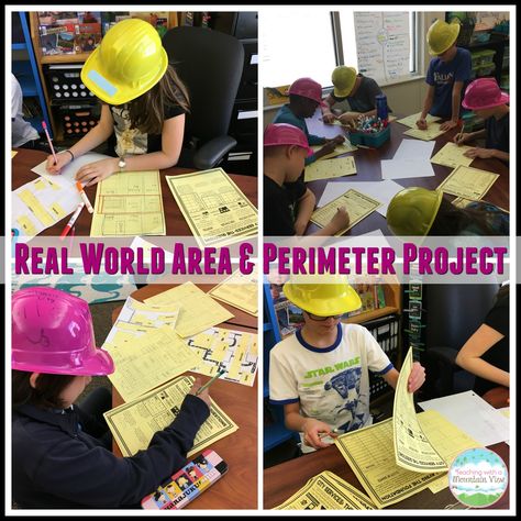 Perimeter and Area - Teaching with a Mountain View Hands On Perimeter Activities, Perimeter Activities 3rd Grade, Third Grade Math Projects, Area Lesson, Perimeter Activities, Perimeter And Area, Area Perimeter, Maths Area, Area Activities