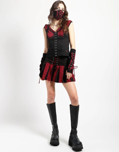 TRIPP NYC - Darkstreet Tripp Nyc Dress, Bo Peep Dress, Skull Pants, Chain Pants, Band Jacket, Strap Pants, Tripp Nyc, Cuffed Pants, Red Logo