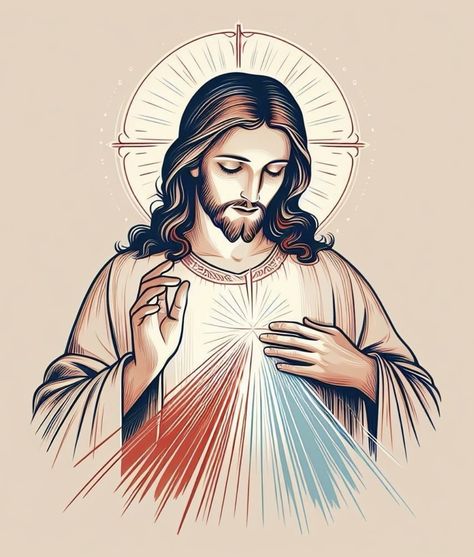 Divine Mercy Prayer, Jesus Art Drawing, Jesus Our Savior, Virgin Mary Art, Jesus Drawings, Jesus Songs, Jesus Christ Artwork, Jesus Photo, Christian Prints