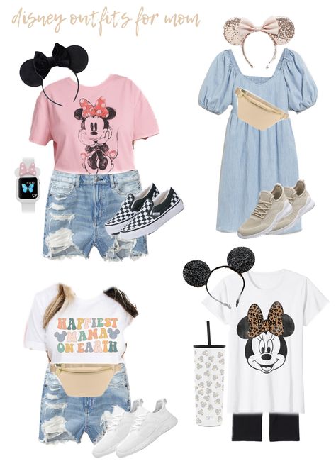 Disney Bounding Plus Size Outfit Ideas, Disneyland Paris Summer Outfit, Disney Mom Aesthetic, Pastel Disney Outfit, Sibling Disney Outfits, Disney World Birthday Outfit, Disney Summer Outfits Women, Adult Disney Outfits For Women, Disney Mom Outfit