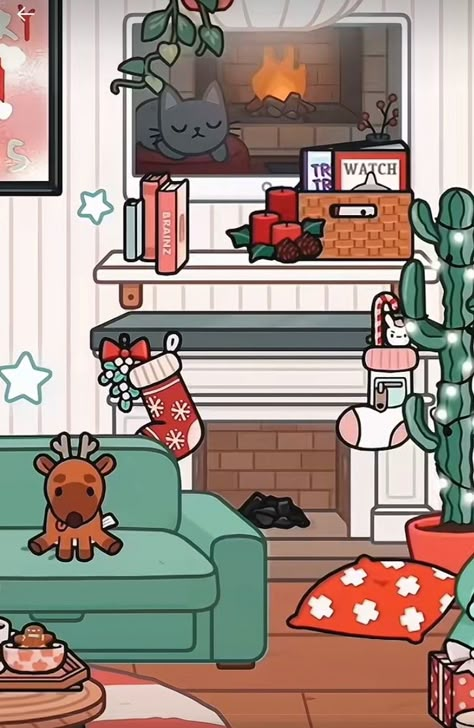 Not mine original video by sophieestocas.❄ Aesthetic Christmas sitting room idea. #fyp #Xmastoca #aesthetic #toca aesthetic #tocaidea #tblwxmas Toca Boca House Ideas For Christmas, Toca Boca Christmas Living Room, Christmas House Toca Boca, Toca Boca Winter House Ideas, Toca Boca Room Ideas 5 Star Hotel As A House, Toca Boca House Ideas Christmas, Christmas Toca Boca House Ideas, Toca Boca Room Ideas Christmas, Christmas Toca Boca House