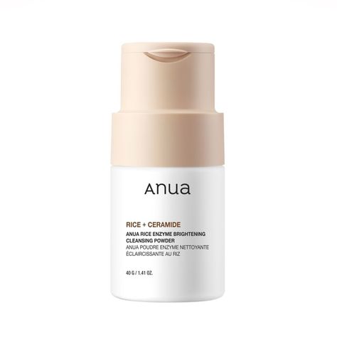 Anua - Rice Enzyme Brightening Cleansing Powder | YesStyle Powder Cleanser, Alat Makeup, Cleansing Powder, Brightening Cleanser, Rice Powder, Skin Care Devices, Brighter Skin, Rice Water, Beauty Sponge