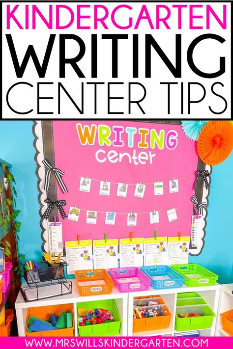 Looking for a kindergarten writing center set up that will work for you and your students? With these kindergarten writing center tips, you will be able to set up a functional center that aids students in their writing and helps them to write more independently. Kindergarten Writing Center Setup Ideas, Kindergarten Writing Center Setup, Kindergarten Writing Center Ideas, Writing Station Kindergarten, Writing Center Ideas, Kindergarten Writing Center, Classroom Writing Center, Writing Center Preschool, Kindergarten Stations