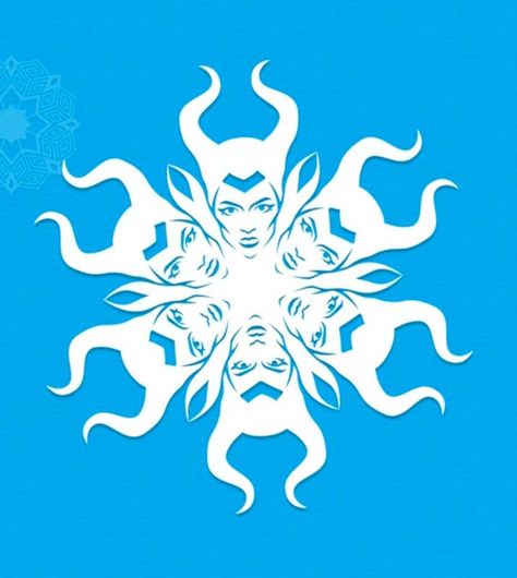 Cool snowflake patterns: Maleficent! Snowflake Ideas, Star Wars Snowflakes, Paper Snowflake Template, Paper Snowflake Patterns, Xmas Projects, Theater Stage, Snowflakes Art, Snowflake Patterns, Snowflake Template