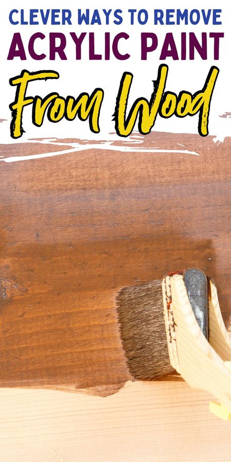 How To Get Paint Off Wood, How To Get Paint Off Wood Trim, How To Remove Paint From Wood, Removing Paint From Wood, Remove Acrylic Paint, Stained Wood Trim, Refurbishing Furniture, Removing Paint, Stained Trim