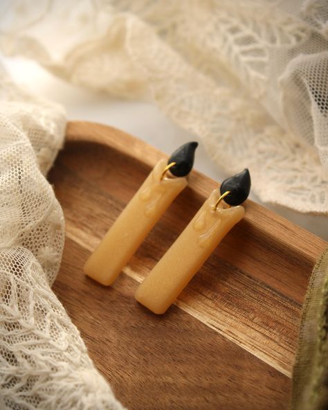 ✨ “It’s just a bunch of Hocus Pocus!” 🔮🔥 These Black Flame Candle earrings are giving off some serious magic vibes. Made from polymer clay, these little gems are inspired by the spellbinding candle from Hocus Pocus. Light up your spooky season with these mystical must-haves! 🕯️✨ Listed in my shop! https://elderberrycoboutique.etsy.com/listing/1593969857 #BlackFlameCandle #HocusPocusVibes #PolymerClayEarrings #HandmadeJewelry #HalloweenAccessories #SpookySeasonMagic Candle Earrings, Black Flame Candle, Flame Candle, Black Flame, Halloween Accessories, Hocus Pocus, Spooky Season, Polymer Clay Earrings, Light Up