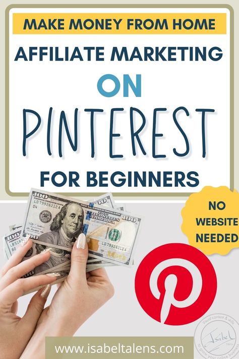 Want to start a side hustle from home with zero investment? Want passive income while you sleep? Want to start Pinterest affiliate marketing to make extra money? Need a step-by-step guide? Read my ultimate guide to affiliate marketing on Pinterest without a blog for Pinterest beginners. Learn how to post affiliate links on Pinterest, amazon affiliate marketing on Pinterest, Pinterest affiliate without blog, affiliate programs for Pinterest to make extra money #isabeltalens #pinterestaffiliate Pinterest For Beginners, Make Money With Pinterest, Money With Pinterest, Amazon Affiliate Marketing, Marketing On Pinterest, Pinterest Affiliate, Make Money From Pinterest, Learn Affiliate Marketing, Pinterest Affiliate Marketing