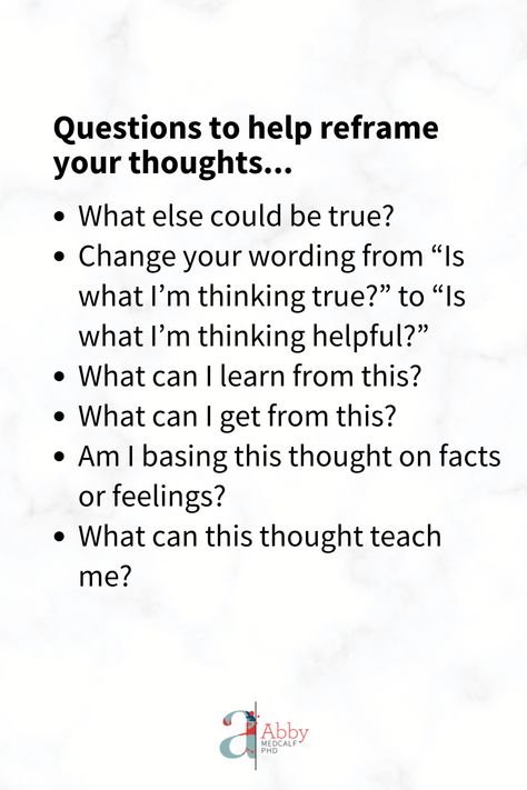 Reframe Your Thoughts, Advice For Overthinking, How To Stop Ruminating Thoughts, Ways To Stop Overthinking, How To Stop Overthinking In Relationship, Quotes To Stop Overthinking, How To Not Overthink, How To Get Out Of Your Head, Stopping Overthinking